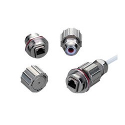Waterproof RJ45 connector in 3 parts - IP68 tight - metal DANBIT