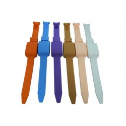 Active RFID tag around the arm.