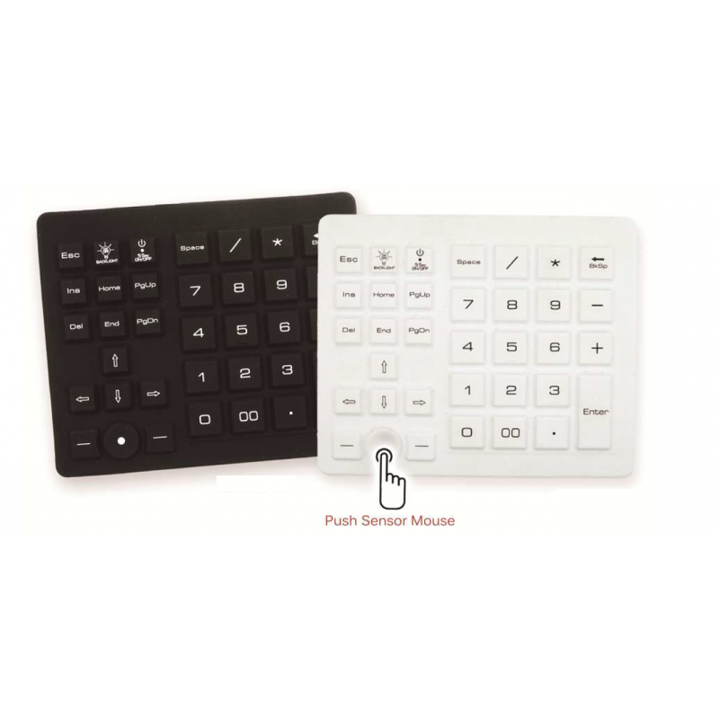 IP68 vanntett medisinsk numerisk tastatur, trackpoint-mus, antibakteriell, USB