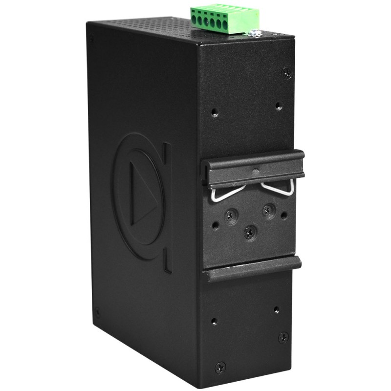 12-port industriell Gigabit PoE + -bryter, 8 x RJ45, 4 x SFP, -40 ° til 75 ° C