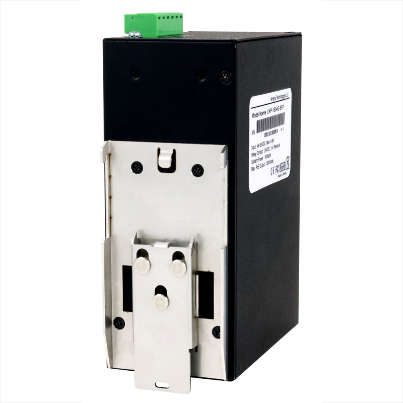 16 Port Industrial Gigabit PoE + Ustyrt Switch, 12 RJ45, 4 FTP