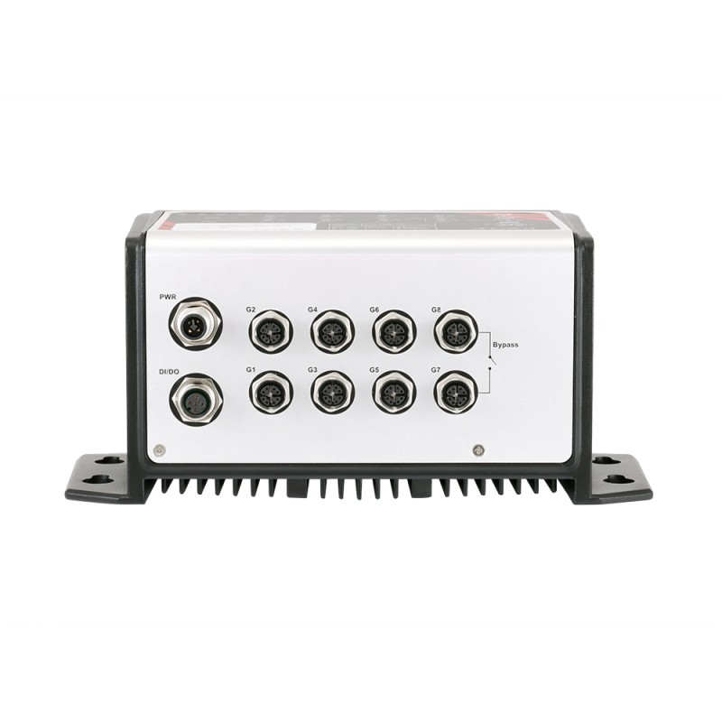 8-port industriell IP67 Gigabit PoE + -bryter, M12-tilkobling (X-kodet)