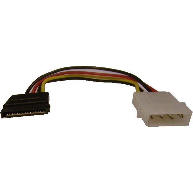 SATA power adapter 4 pin MOLEX male to 15 pin male sata
