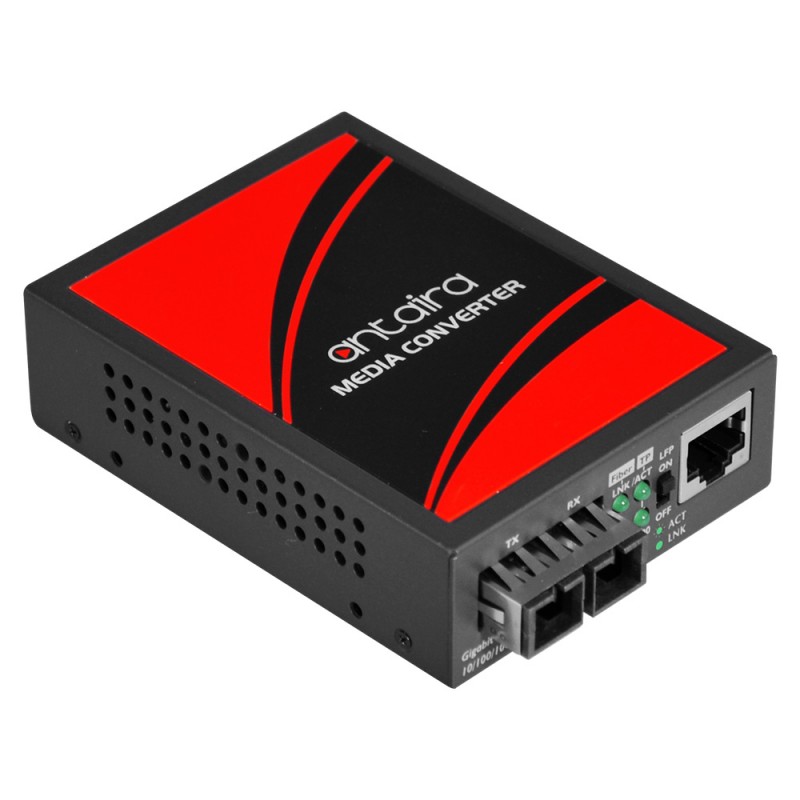 Media converter RJ45 to the fiber. RJ45 10/100 / 1000Mbit. Fiber 1000Mbit, SC, Multimode