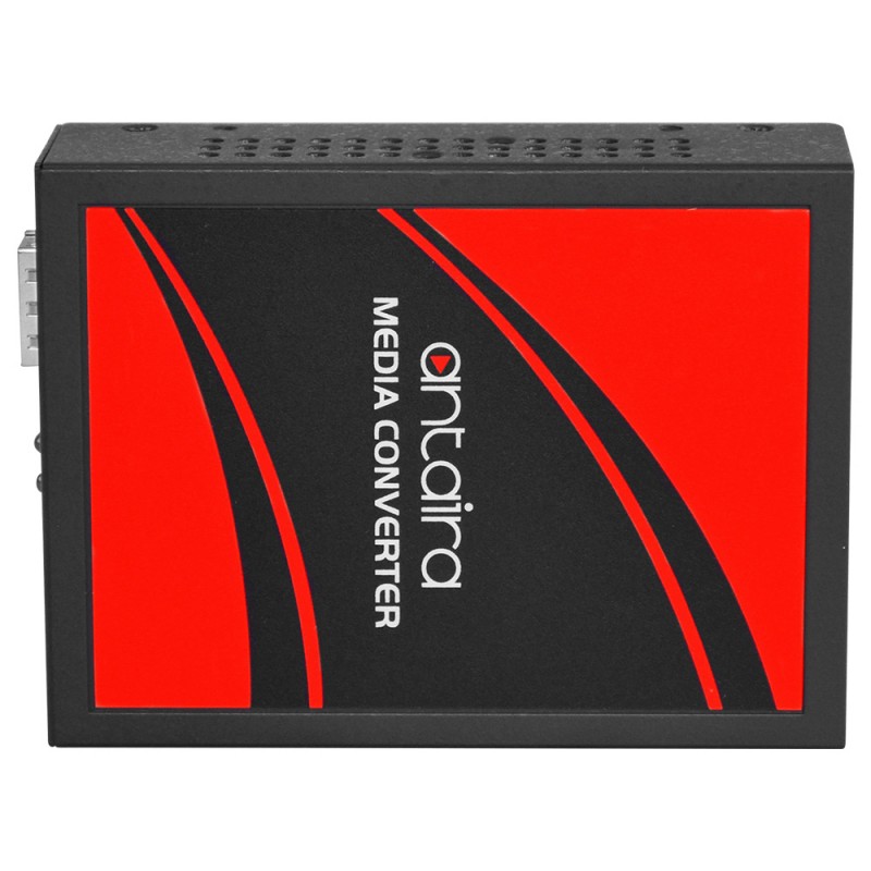 Mediekonverter RJ45 til Fiber. RJ45 Gigabit. Fiberspor for 1000Mbit SFP. PoE+