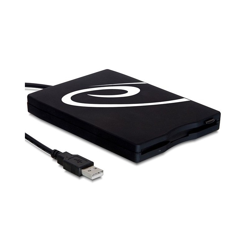 Eksternt USB floppy - diskettedrev til 3,5\" disketter, forsynes vi...