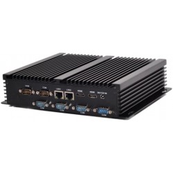 Fanless Embedded industrial PC i5 with 4 x RS232 COM ports 2xRJ45 USB 3.0 and USB 2.0 Fanless