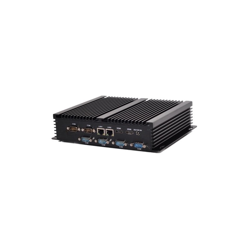 Fanless Embedded industrial PC i5 with 4 x RS232 COM ports 2xRJ45 USB 3.0 and USB 2.0 Fanless