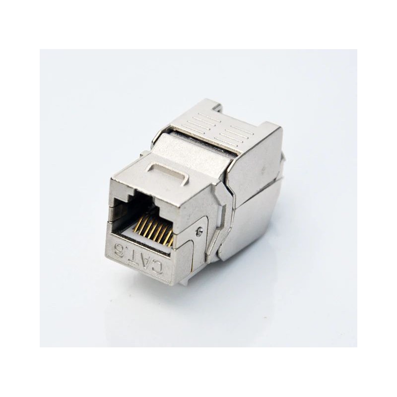 Keystone Jack RJ45 for veggmontering unshielded katt. 6/7 U / UTP U / STP