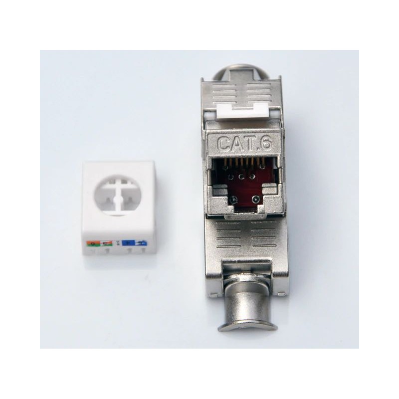 Keystone Jack RJ45 for veggmontering unshielded katt. 6/7 U / UTP U / STP