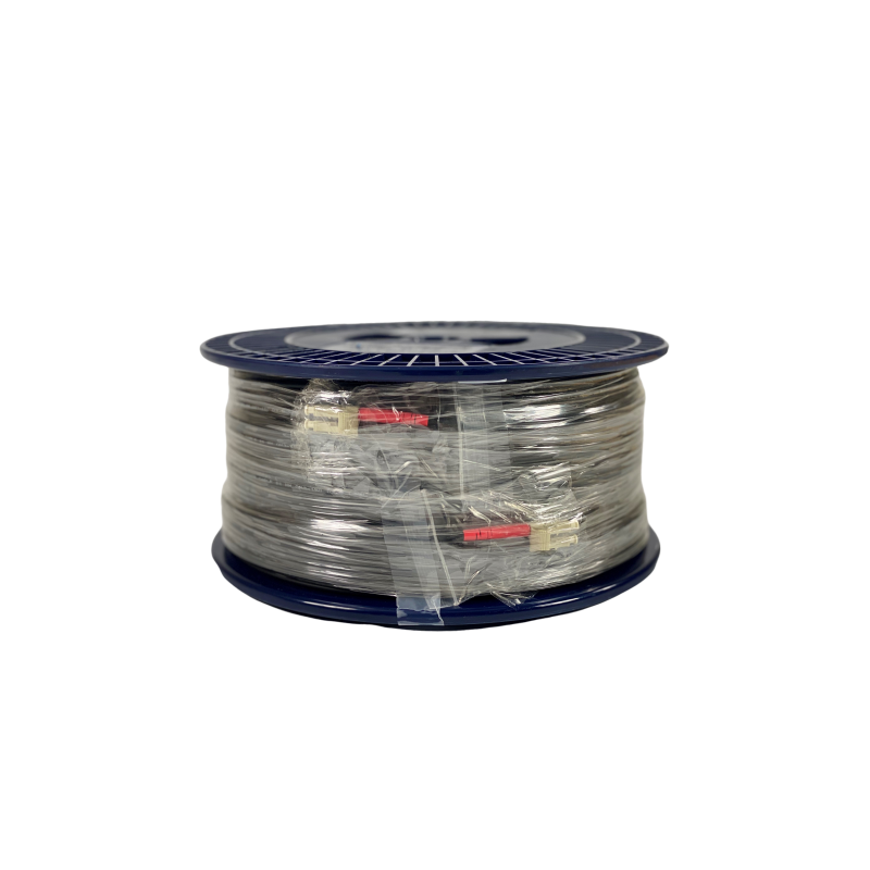 Steel fabric fiber cable in multimode - 100 meters - 50 / 125my - Black