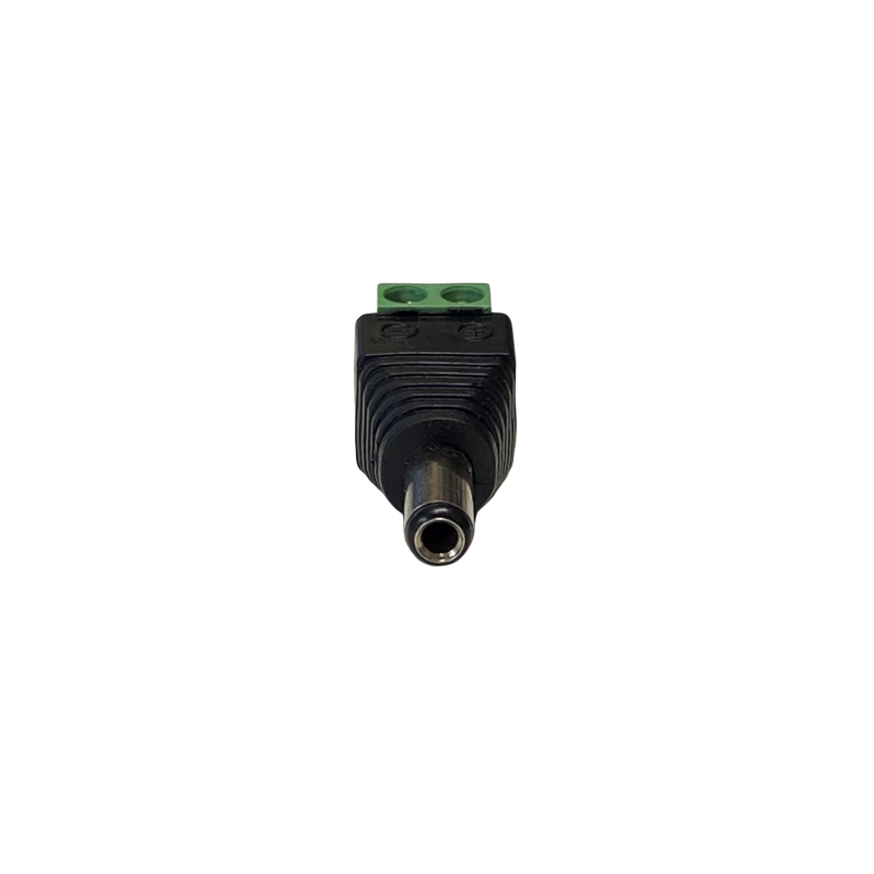 DC plugg han 5,5/2,5 mm skrueterminalblokken