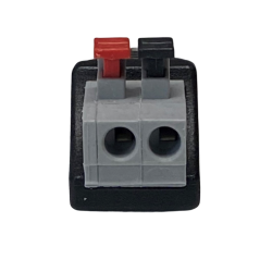 DC connector male 5.5/2.5mm terminal block with push-down clamp