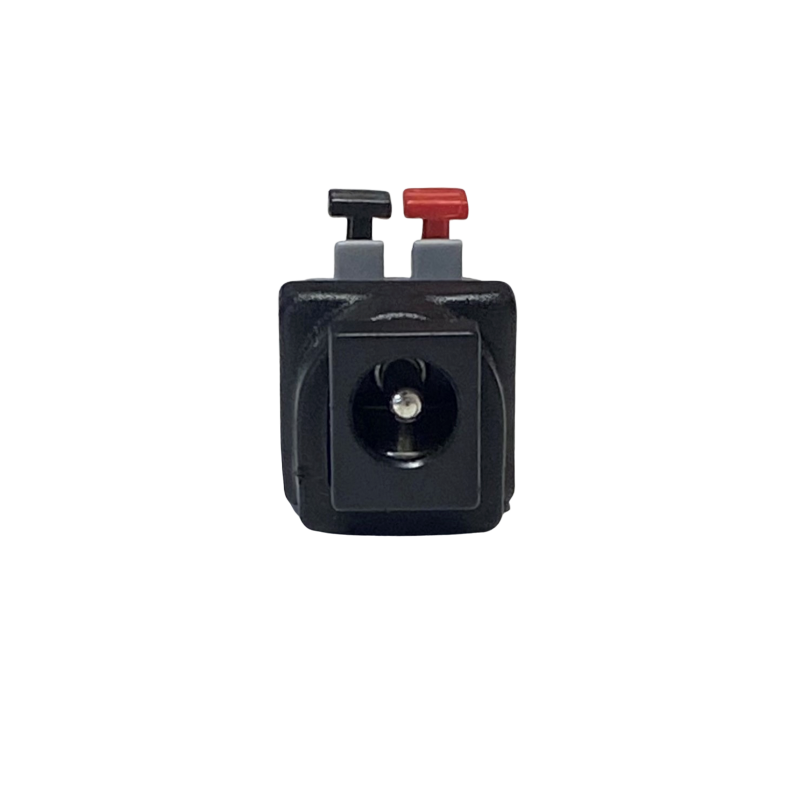 DC-kontakt hun 5,5/2,5 mm terminalblokk med push-down klemme