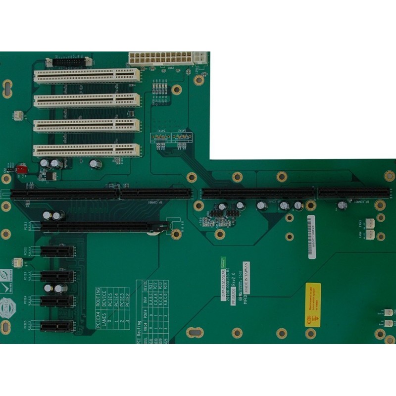 IEI backplane PE-10S-R10 bus card with 1 x PICMG1.3, 4 x PCI, 5 x PCIexpress