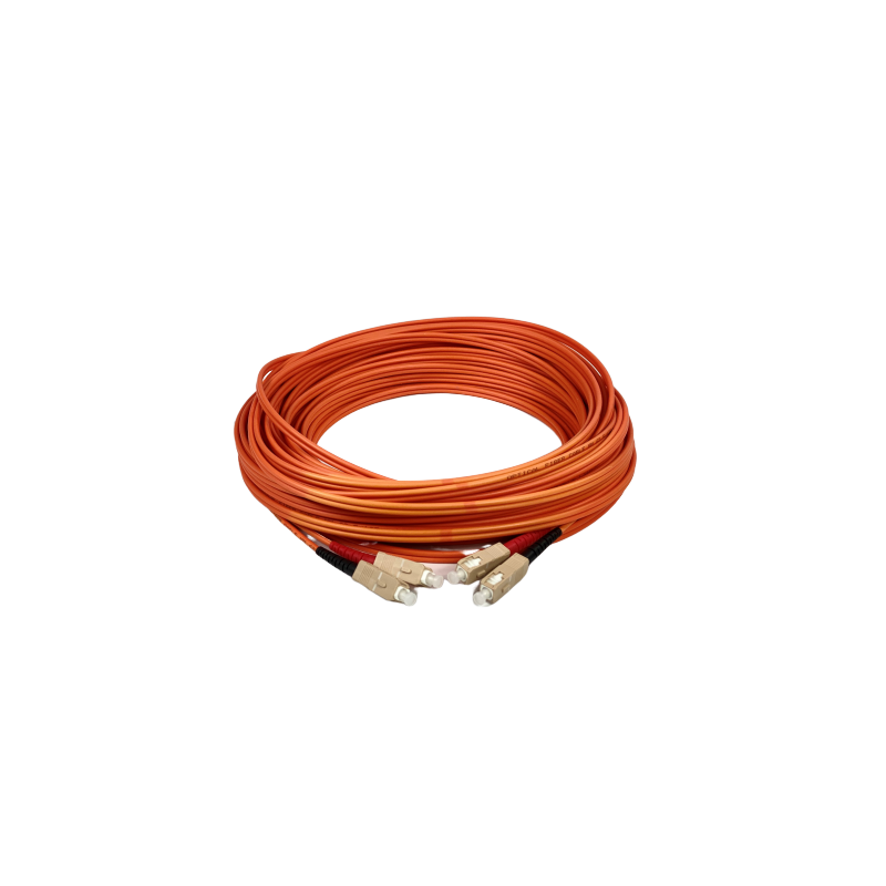 High-Performance 3m Multi-Mode Duplex Fiber Cable, Orange