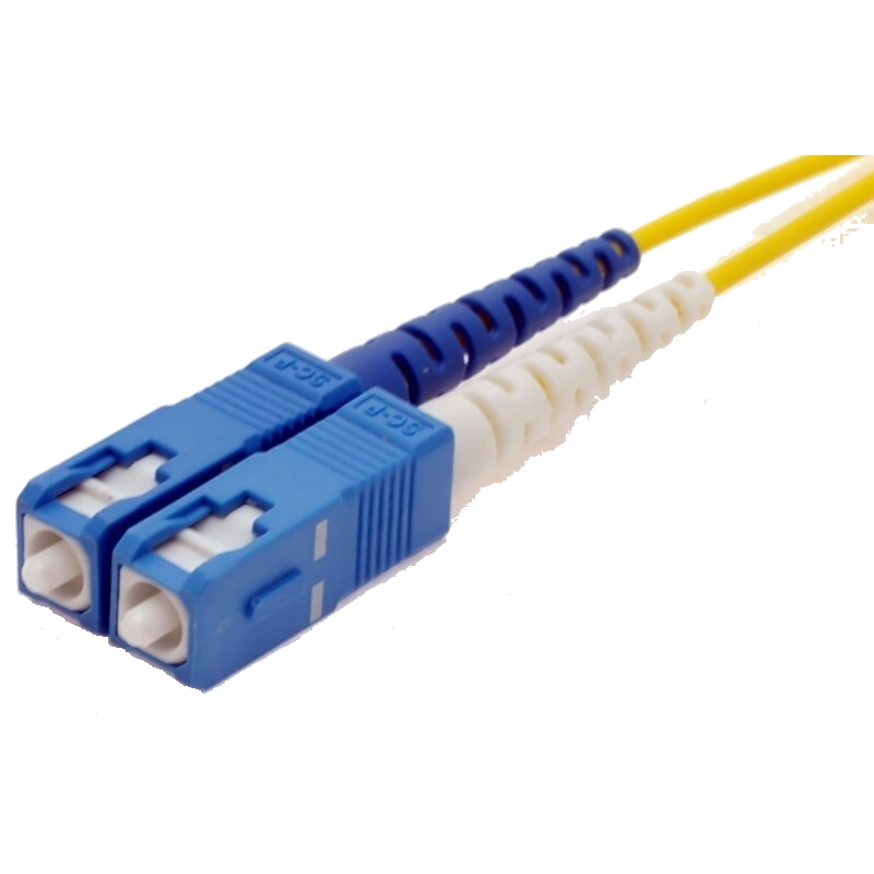 Fiber cable, Single mode, SC-SC, 0.5m, 9/125my, Yellow, LSZH, Duplex