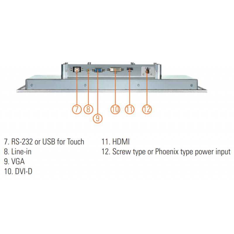 17 "tommer - Monitor - Monitor - Touch - HDMI - VGA - USB