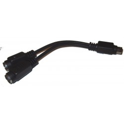 PS2 Y splitter cable (15 cm) - Can be used for CPU slot cards