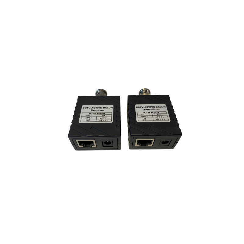 Video over BNC - Up to 1500 meters - 1 x BNC male and 1 x RJ45 female