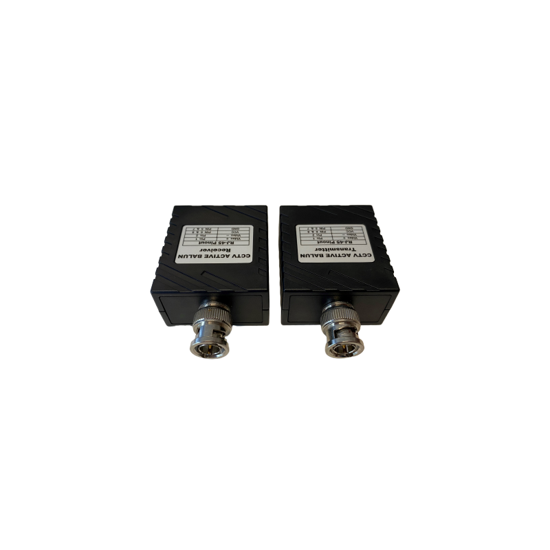 Video over BNC - Up to 1500 meters - 1 x BNC male and 1 x RJ45 female