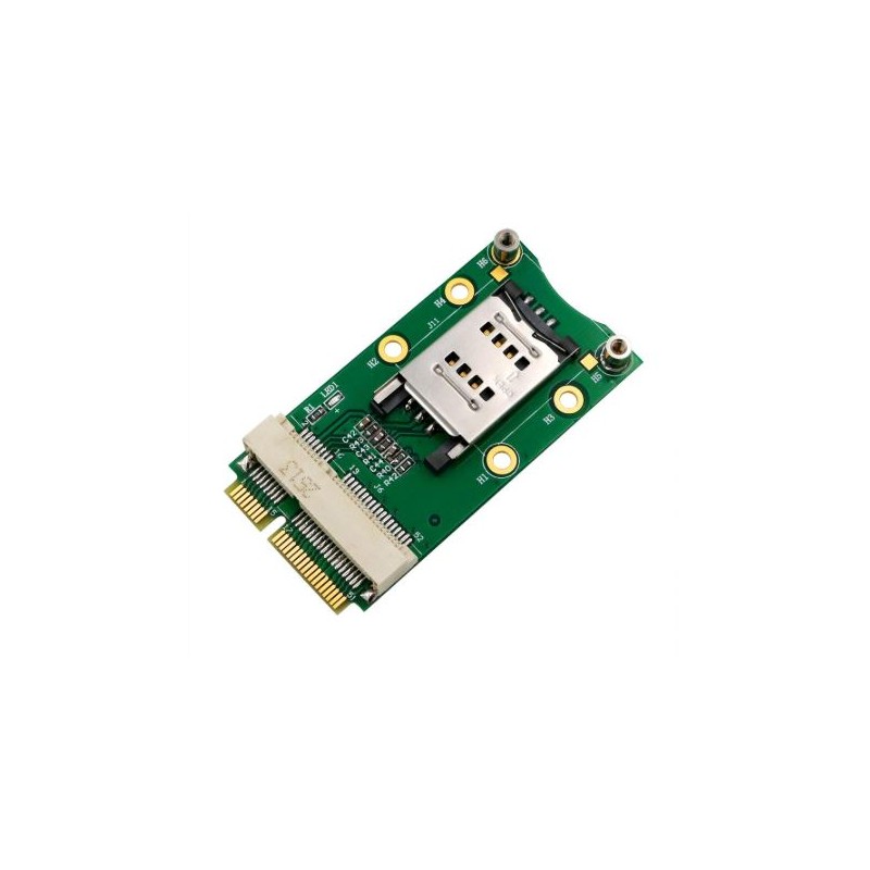 Mini PCI-E Adapter with SIM card slot for 3G / 4G, LTE WWAN, GPS cards, Mini PCI-e Adapter