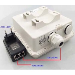 Outdoor 4G WIFI Router with passive PoE, built-in antenna, mast bracket