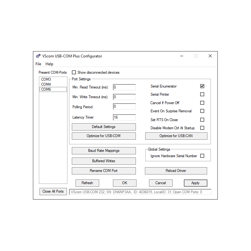 USB-4COM Plus ISO, RS232 via USB, RS422 via USB, RS485 via USB, Seriell via USB