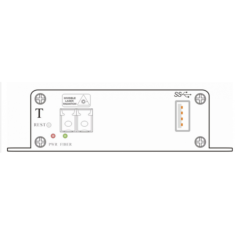 USB 3.0 Extender for Fiber, LC, Multimode, 250 meter