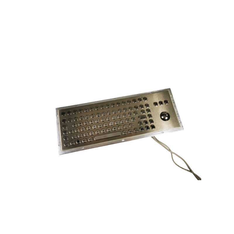 IP65 rustfritt stål tastaturet. PS / 2 / USB, styrekule