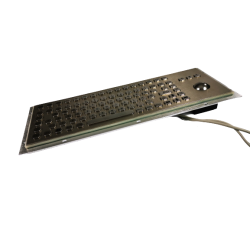 IP65 rustfritt stål tastaturet. PS / 2 / USB, styrekule