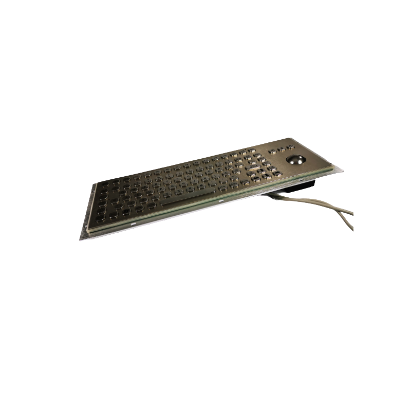 IP65 rustfritt stål tastaturet. PS / 2 / USB, styrekule