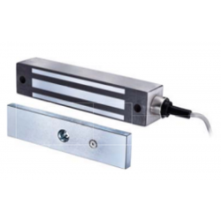 Waterproof electronic door magnet, holding force 545 kg, 12 / 24VDC automatic switching. Stainless steel