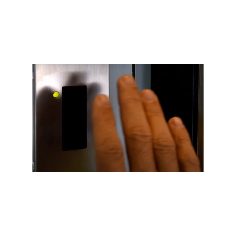 Touch-free Exit switch with IR sensor technology. Relay contact for electric door