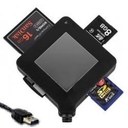 Multi USB 3.0 flash card reader 8 In one SD, Micro SD, CF, XD, MS, M2 card reader