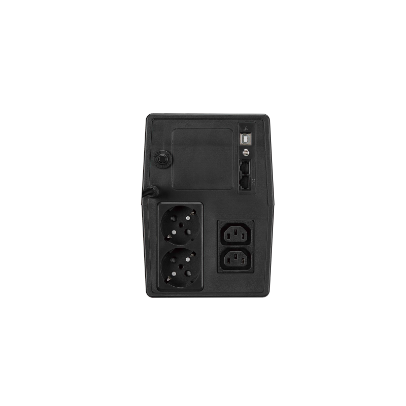 1000VA/600W UPS, nødstrømforsyning, inkl. 2 batteri, linje-interaktiv