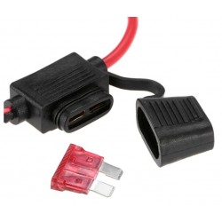 Waterproof flat fuse holder with cable