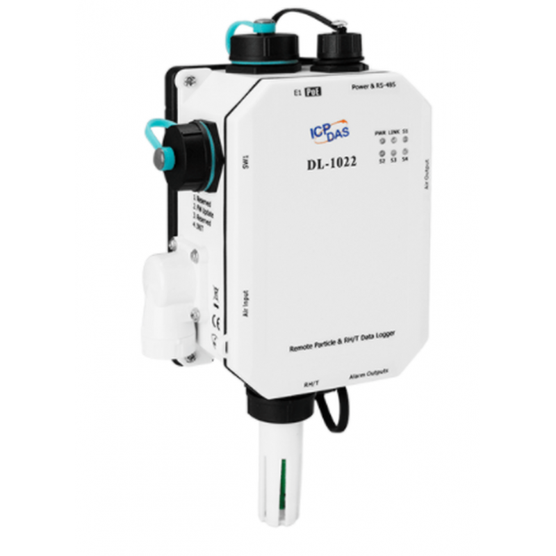 Miljøovervåkingsstasjon for industrielle og utendørs installasjoner. CO2, svevestøv, temperatur, fuktighet.