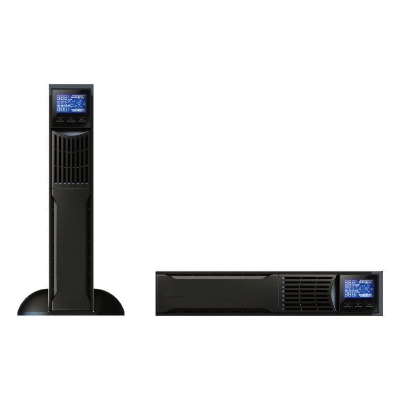 6kVA / 5,4kW Professional UPS med add-on batteri boksene. Online og ekte sinus. Rack / Tower