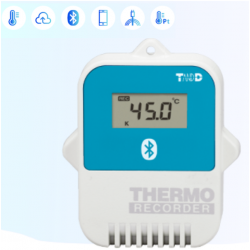 Wireless Temperature data logger, Bluetooth, -199°C to +1760°C, 16,000 measurements, Pt100/1000