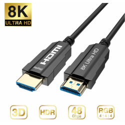 20m Fiber HDMI cable 2.1 8K with built-in ethernet - Extender HDMI cable AOC