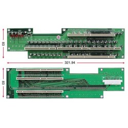 Busskort med 5x PCI-X, 2UforBackplane