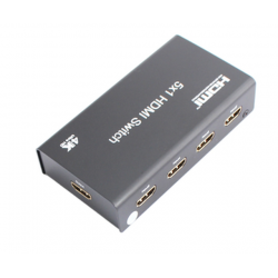 4K HDMI switcher with 5 HDMI inputs and 1 HDMI output remote controlled