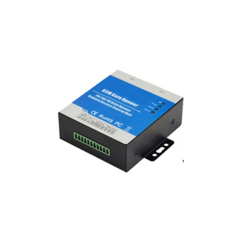 Access control via mobile phone. GSM/LTE 1 relay output 2 digital inputs with space for 999 users