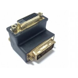 DVI Adapter male-female DVI-D 90 ° angle adapter