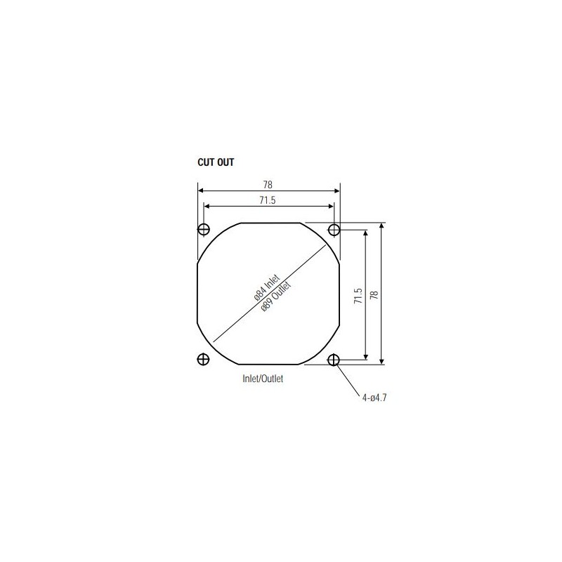 12VDC fan 80 x 80 x 15 mm, 3-pin (+12V, GND, tachometer),