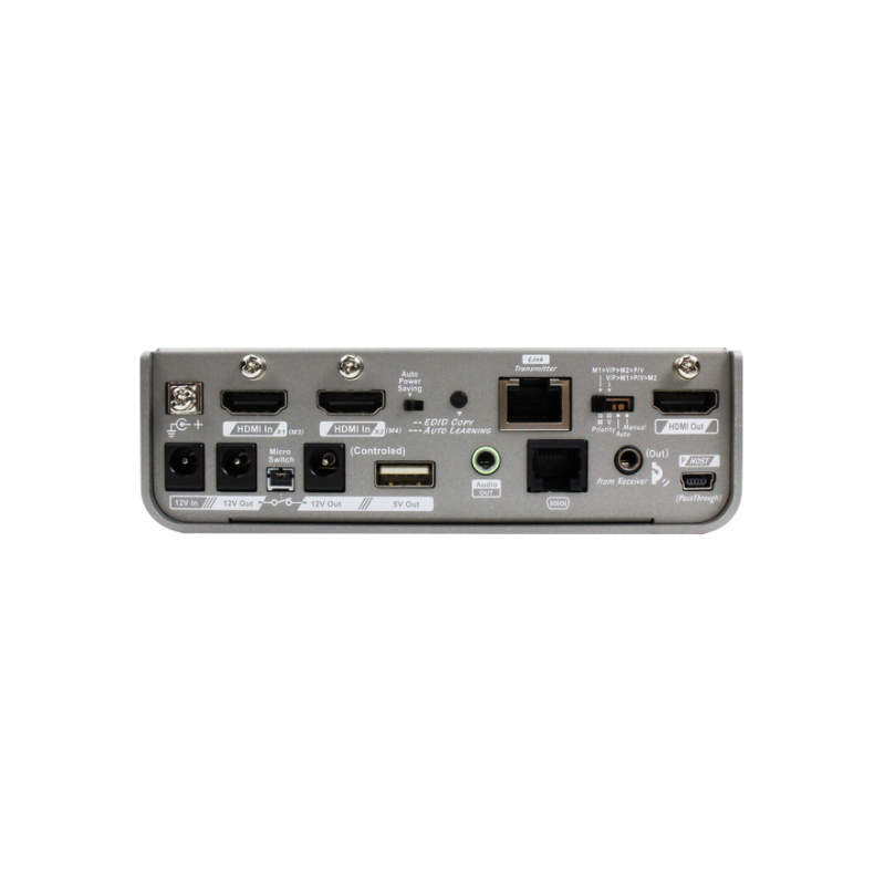 4K Multi videoinngang til HDMI utgang og extender opp til 100 meter. HDMI, Displayport, VGA