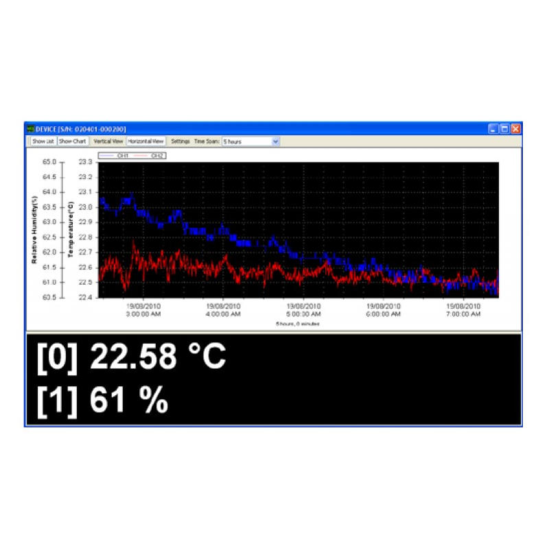 Data Logger PC-programvare for innsamling av loggdata fra LOG Mxxx datalogger Series