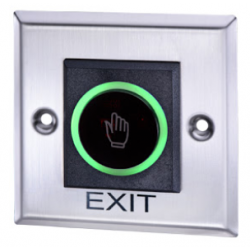 Touch-free Exit switch with IR sensor technology. Relay contact for electric door