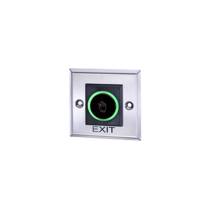 Touch-free Exit switch with IR sensor technology. Relay contact for electric door